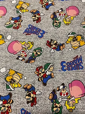 Mario Brother’s Cotton Fabric Fq • $8.99