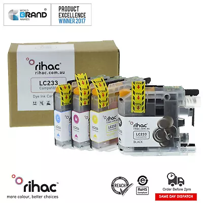 Rihac LC233 Ink Cartridge Alternative For Brother MFC-J4620DW J480DW DCP-J4120DW • $28.44