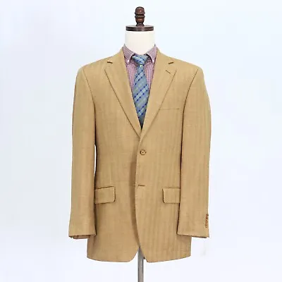 $74.99 • Buy John W. Nordstrom 42L Brown Sport Coat Blazer Jacket Solid 2B Silk
