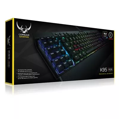 [LIMITED] CORSAIR K95 RGB Mechanical Gaming Keyboard (CHERRY MX Red) (UK) • £45.91