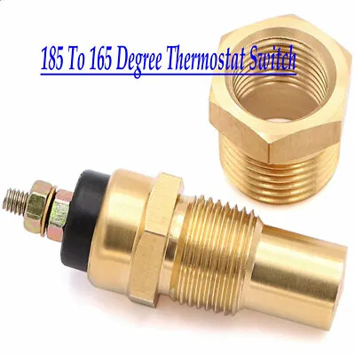 3/8 Inch NPT 185-165° Thermostat Temperature Switch For Electric Radiator Fan • $11.14