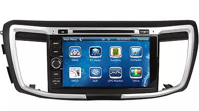 Auto Stereo Car Radio MP3 CD DVD Player GPS Navigation For Honda Accord 9th 2.4L • $590.13