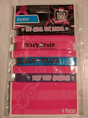 Monster High Party Bracelets American Greetings Favors Bracelets Wristbands New • $8