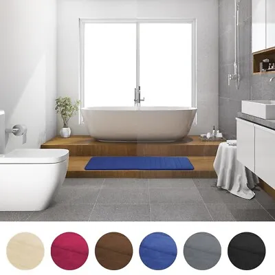 Absorbent Soft Long Memory Foam Bath Tub Mat Floor Runner Rug Washable Non-Slip • $49.53