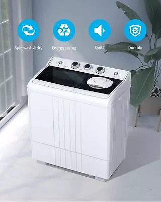 Lavadora 21lbs Portátil Y Compacta Mini Lavadora Mini Twin Tub Washer Machine  • $320.99