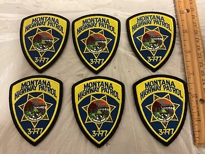 Montana Highway Patrol Collectors Patch Set 6 Pieces All Hat Size New • $11.95