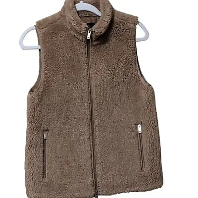 J. Crew Plush Faux Fur Excursion Vest Item E1535 Camel Size XS • $40