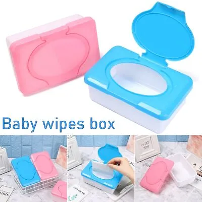 Storage Holder Container Wet Tissue Box Baby Wipes Paper Case Home Tissue • £4.36