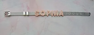Personalised Wristband Bracelets (Silver Stainless Steel) With Name Pendants  • £5.19
