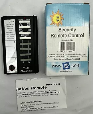 X-10 Security Remote Control SH624 Smart Home Automation Security NOB • $12.99