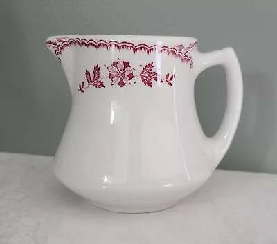 Vintage Sterling Vitrified China Creamer Red Transferware East Liverpool Ohio US • $12.99