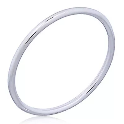 £4.75 • Buy Handmade 925 Sterling Silver 1mm Round Super Skinny Stacking Midi Ring Size H-V