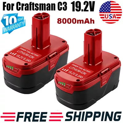 1-2PC 19.2Volt For Craftsman Battery C3 DieHard 130279005 11376 130279003 11375 • $18