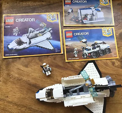 £15 • Buy CREATOR LEGO 31066 SPACE SHUTTLE EXPLORER 100% COMPLETE INC. M/Fs & INSTRUCTIONS