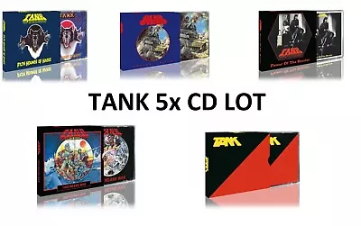 TANK CD LOT Nwobhm Damned Punk Rock Metal Saxon Heavy Metal Kbd • $84.99