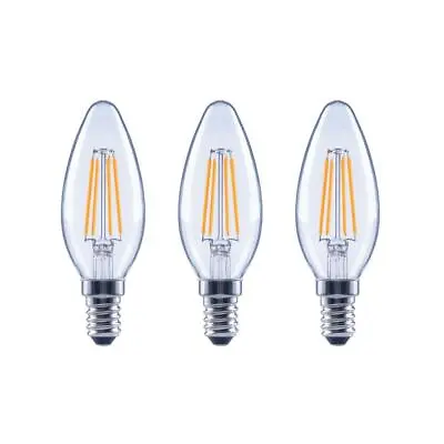 EcoSmart 40W LED Candelabra-Soft White Dimmable-3 Bulbs/pack 1001757786 • $6.99