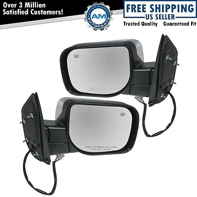 Mirrors Power Heated Chrome LH & RH Pair Set For Armada Titan Pathfinder QX56 • $123.98