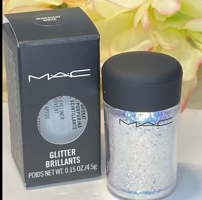 MAC Glitter Pigment Eye Shadow IRIDESCENT WHITE Full Size New In Box Free Ship • $22.95