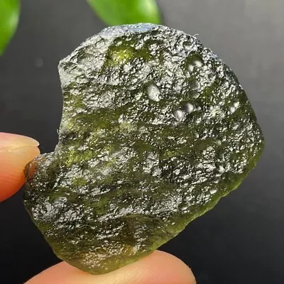 40ct Moldavite Genuine Raw Moldavite Crystal From Czech RepublicPICcertificate • $0.01