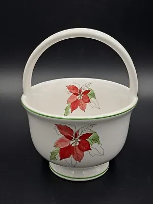 WATERCOLORS BLOCK SPAL By MARY LOU GOERTZEN POINSETTIA Candy Basket • $17.50