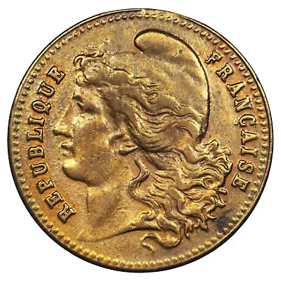 France Medal 1910 Marianne Rooster - Brass • $24.80