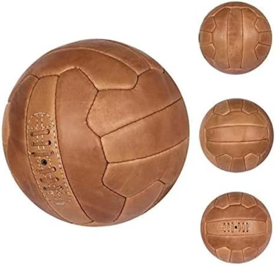 Pallone Da Rugby Vintage ALL SPORT - Miniatura In Pelle Vacchetta Cucita A Mano - Foto 9
