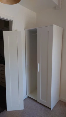 £110 • Buy IKEA BRIMNES Wardrobe With 2 Doors, White