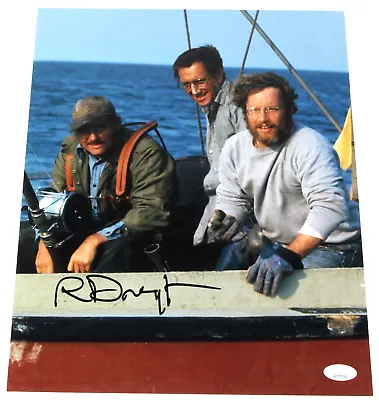 RICHARD DREYFUSS SIGNED 'JAWS' 11x14 MOVIE PHOTO JSA COA MATT HOOPER ORCA AMITY • $256.35