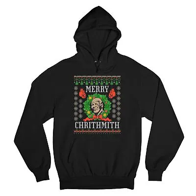 Merry Chrithmith Sweatshirt Mike Tyson Ugly Sweater Theme Christmas Hoodie • $37.95