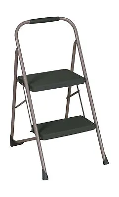 Cosco Two Step Big Step Folding Step Stool With Rubber Hand Grip 2-Step Gray • $53.99