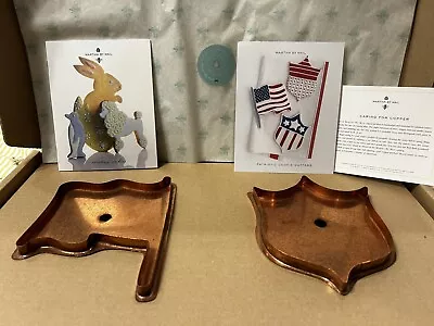 Martha (Stewart) By Mail * FLAG And SHIELD * COPPER COOKIE CUTTER Set Never Used • $250