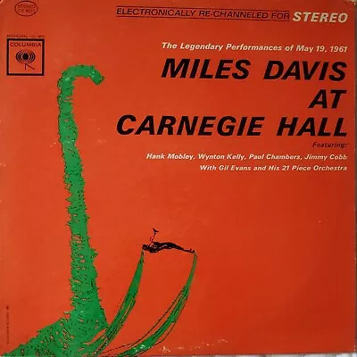 Miles Davis - Miles Davis At Carnegie Hall (LP Album) 6 Eye Label  VG+ • $18