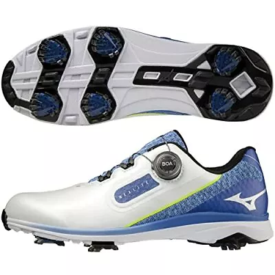 MIZUNO Golf Shoes NEXLITE SL BOA WIDE 51GM2215 White Blue US12(29cm) • $97.28