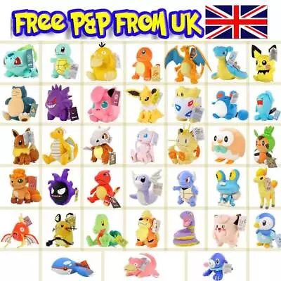 High Quality Large Pokemon Stuffed Plush Toys  - UK Seller - Free P&P • £9.99