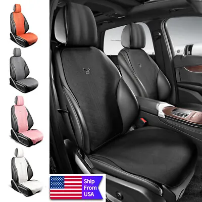 2pcs Universal Car Seat Cover Suede Leather Full Set Cushion Protector • $114.74