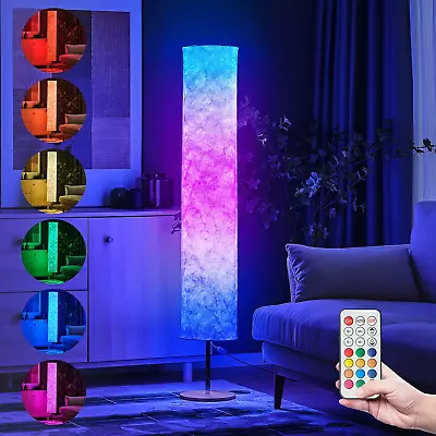 Soft Floor Lamp 60  RGB Gaming Lamp With 16 LED Colors Dimmable Remote Control • $70.90