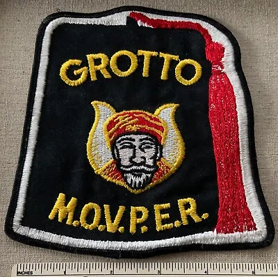 Vintage GROTTO MOVPER Embroidered PATCH Masonic Lodge Uniform Badge- Masons • $89.99