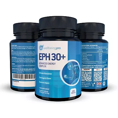 EPH 30+ Ephedrine Free Pills Pre-Workout Energy Raspberry Ketone Caffeine Taurin • $6.20