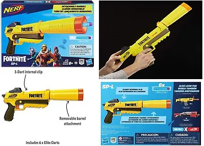 Fortnite SP-L Nerf Elite Blaster Ages 8+ Toy Gun Fire Play Fight Game Gift Set • $88