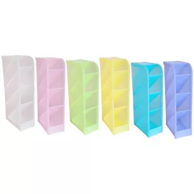 Desktop Pencil Cup Makeup Storage Holder Stackable Desk Organizer For Kid Adult • $16.80