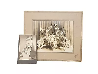 Antique Cabinet Card Photos Funeral Service Memorial Cemetry Casket Embalming • $18