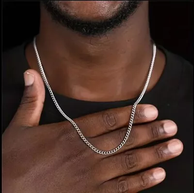 Men’s Fashion Necklace / Titanium Steel Non-Fading 3mm Stainless Steel Chain • $5.35