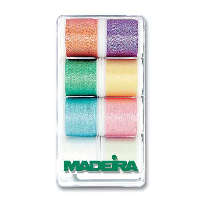 Madeira Gift Box - Metallic - Opal - 8 X 200m - Spools - Thread - Pastel - 8010 • £27.19