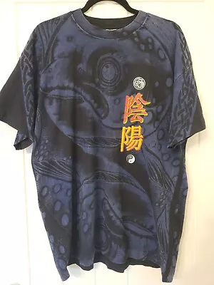 Vintage Marillion Fish 90s Tour T Shirt Yin Yang XL Single Stitch • £50