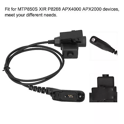 U94 PTT Military Headset Adapter For Comtac//Earmor/TCA For MTP850S XIR P AUS • £24.32