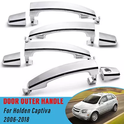 Front/Rear Left/Right Inner Outer Door Handle Chrome For Holden Captiva 06-18 AU • $13.89