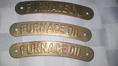 3 NOS Vtg Furnace Oil Atlantic Richfield Brass GAS STATION Can-Pump Tank TAG • $27.77