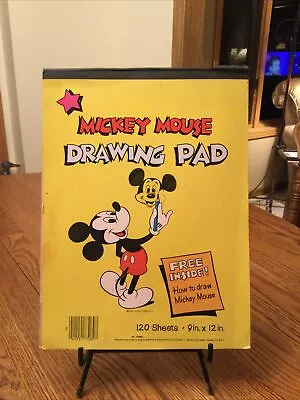 VTG MICKEY MOUSE DRAWING PAD (HOW TO DRAW MICKEY MOUSE) 9” X 12” • $15