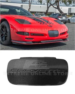 For 97-04 Corvette C5 | CARBON FIBER Front License Plate Mount Trim Cover Kit • $3139.98