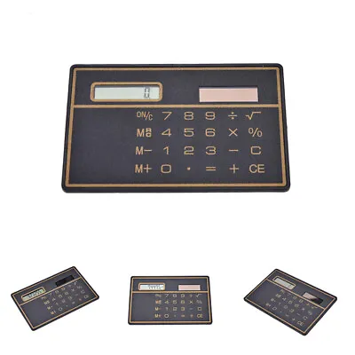 £1.60 • Buy Mini Credit Card Solar Power Pocket Calculator Novelty Small Travel Compact.l8
